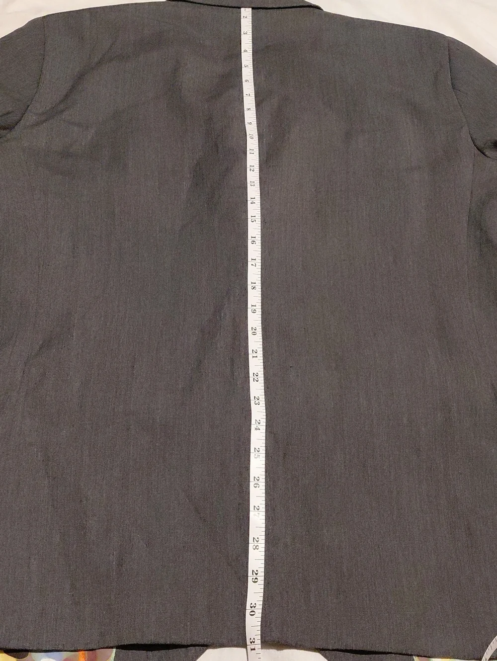 The Saville Row Gray Two-Button Blazer with Colorful Lining Linen Blend 44L